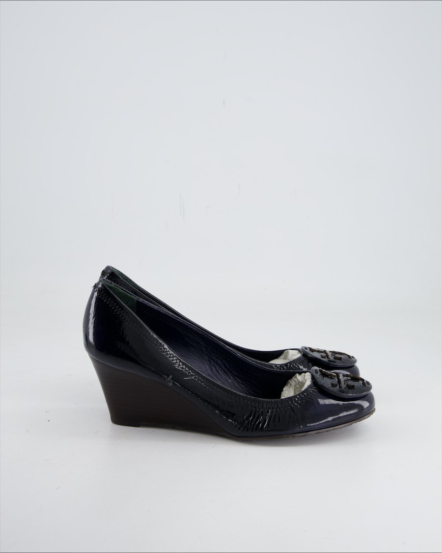 Tory Burch Heels Leather Navy Eu 39.5