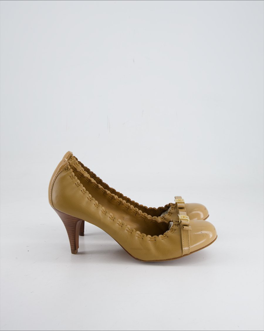 Tory Burch Heels Leather Camel Eu 39