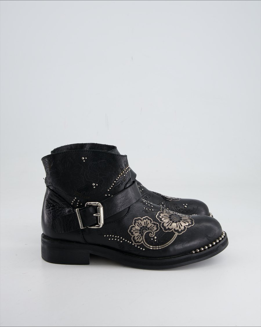 Curiosite Ankle Boots Leather Black Eu 38