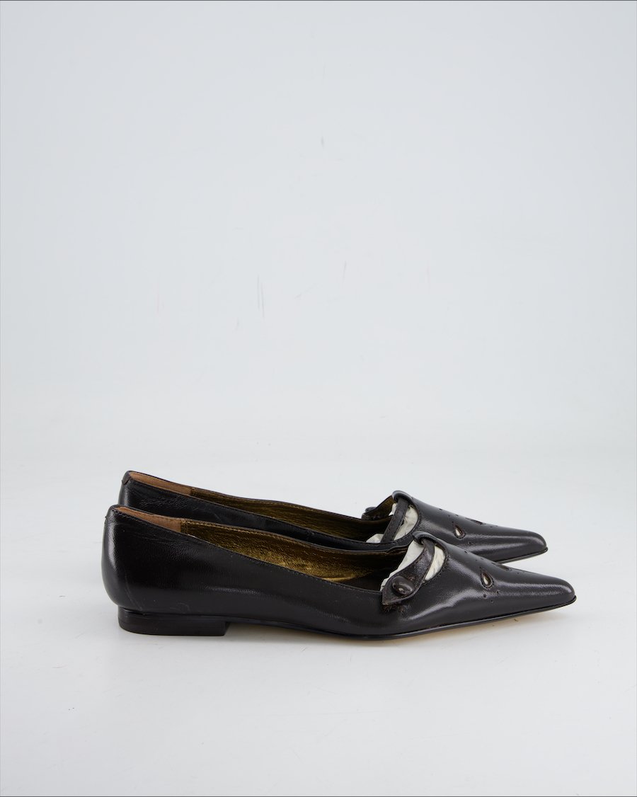 Buffalo Flats Leather Black Eu 37