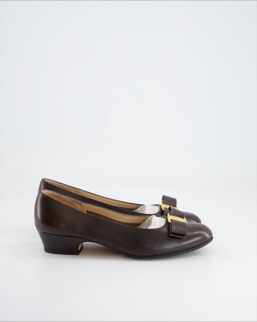 Salvatore Ferragamo Heels Leather Brown