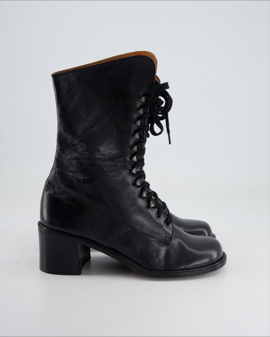 Angi Boots Leather Black Eu 38