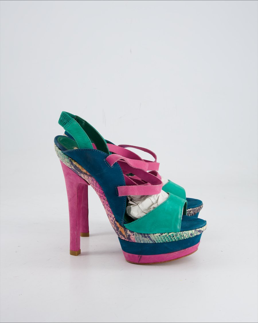 Buffalo Heel Suede Multicolour Eu 39