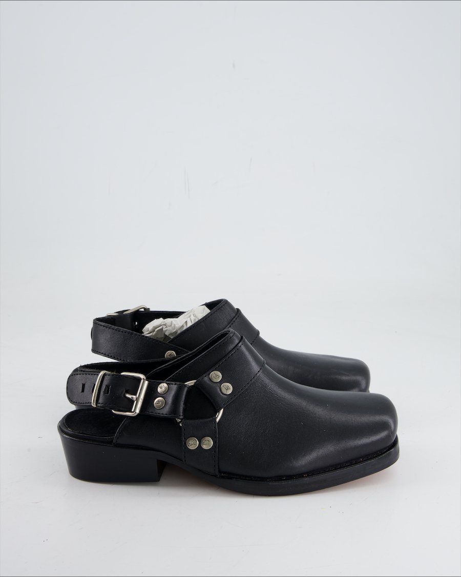 Unbranded Heels Leather Black Eu 40