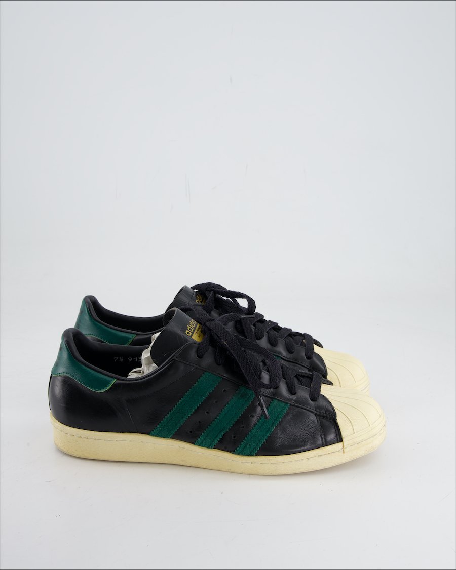 Adidas Superstar Trainers Leather Black