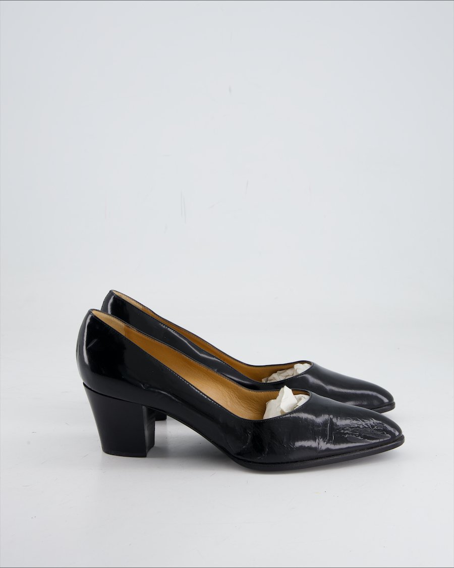 Casadei Heels Leather Black Eu 37.5