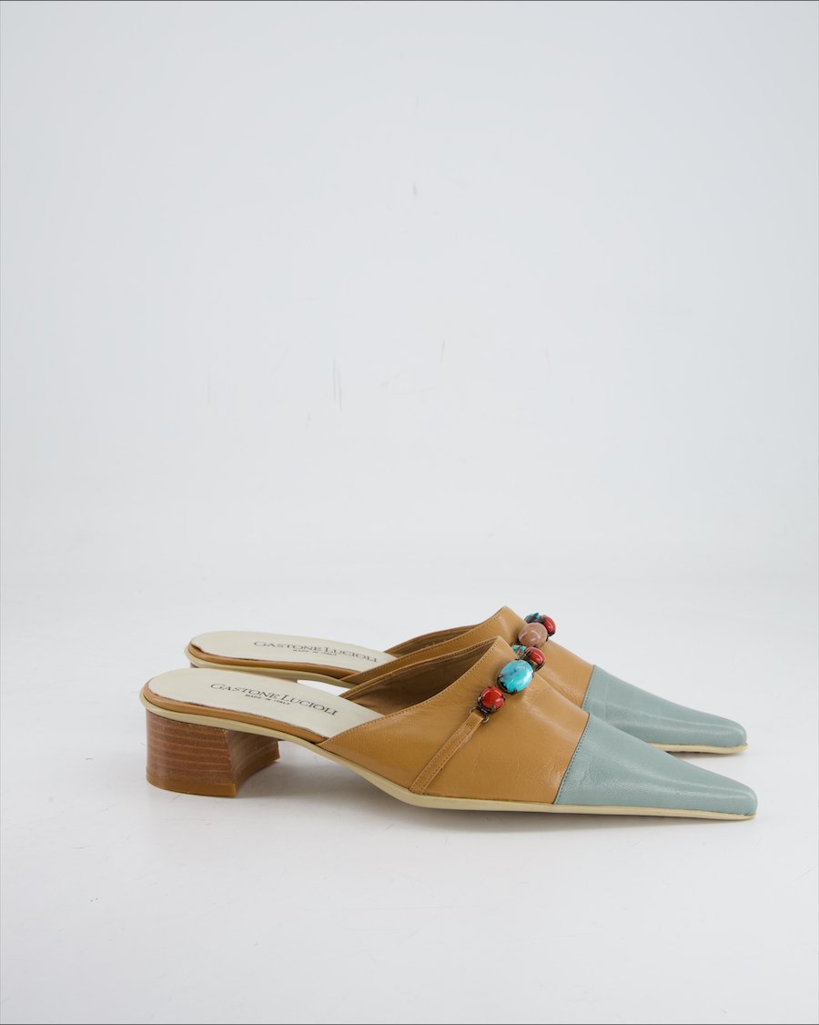 Gastone Lucioli Heels Leather Brown Eu 39