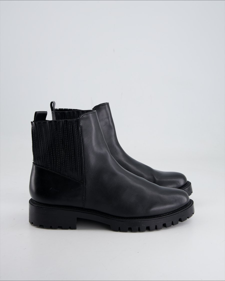 Stradivarius Ankle Boot Leather Black Eu 38