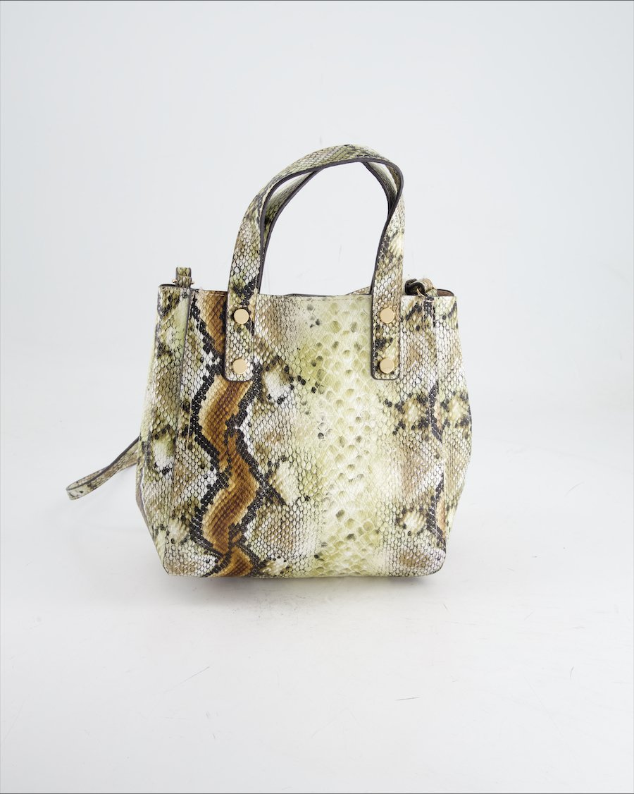 H&M Handbag Polyester Beige