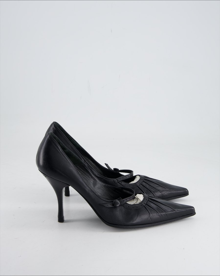 Work In Progress Heel Leather Black
