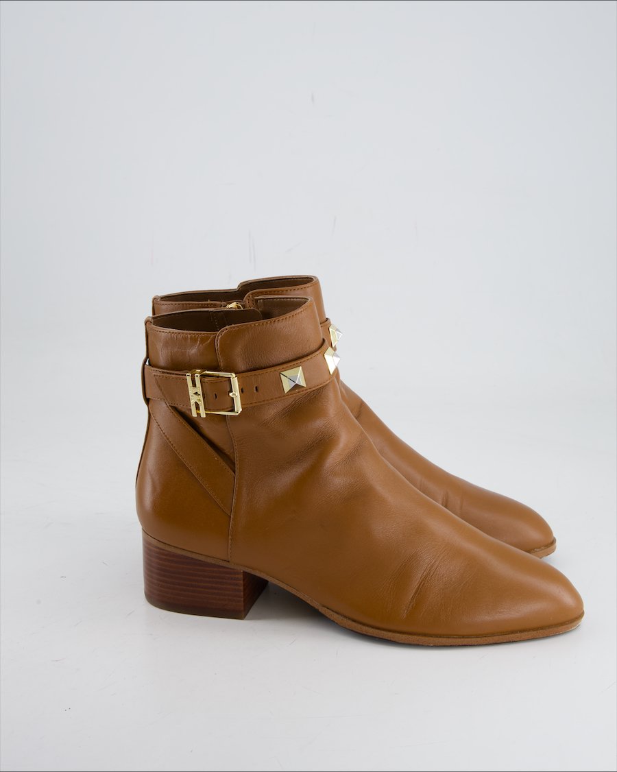 Michael Kors Ankle Boots Leather Brown Eu 41.5