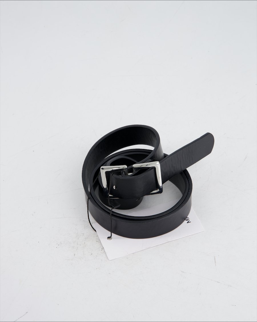 Mango Belt Leather Black