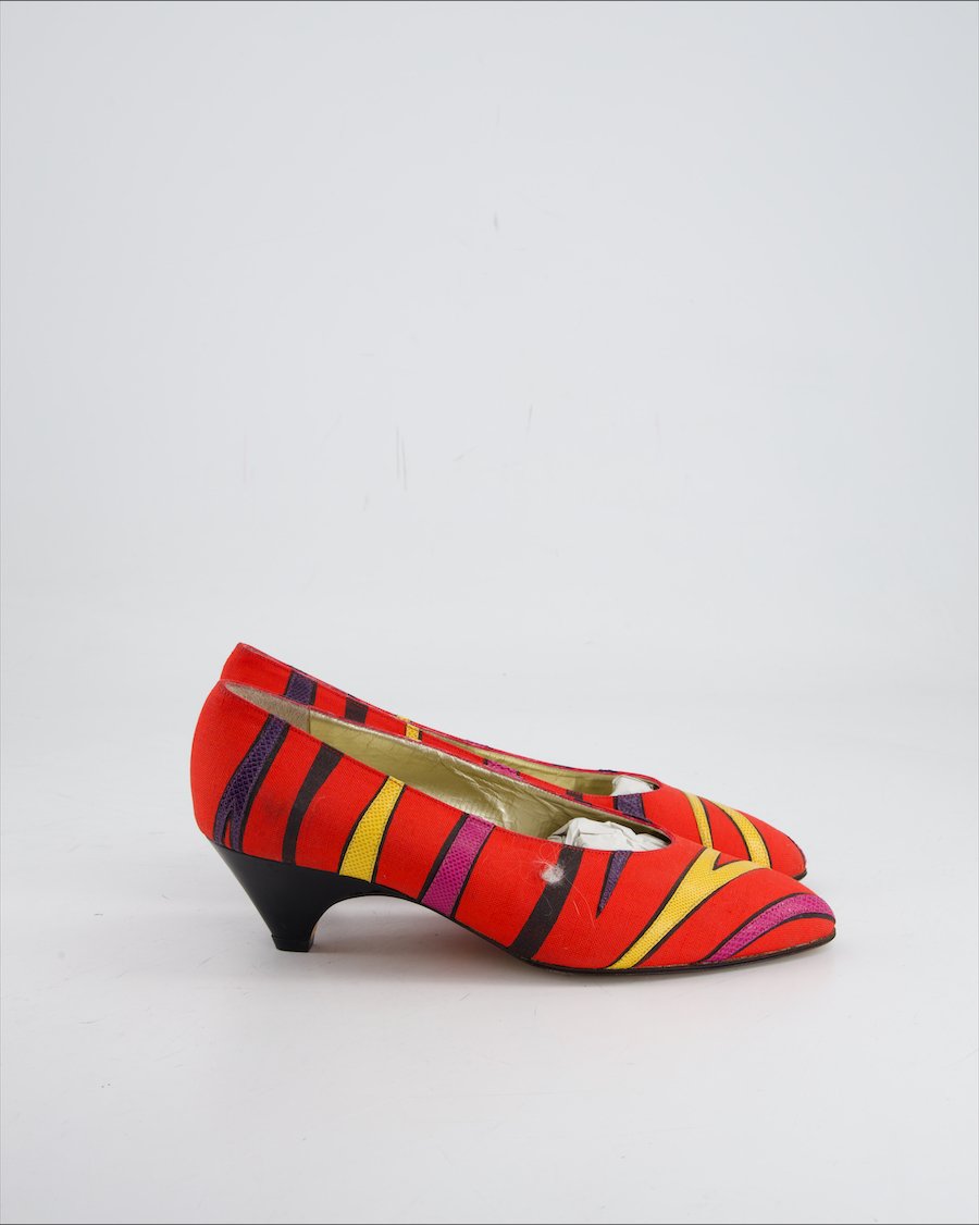 Montevarchi Heel Cloth Red EU 36