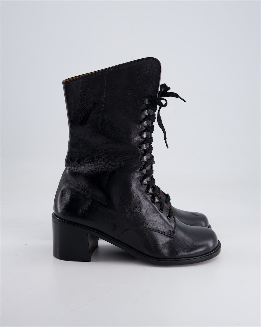 Angi Boots Leather Black Eu 37