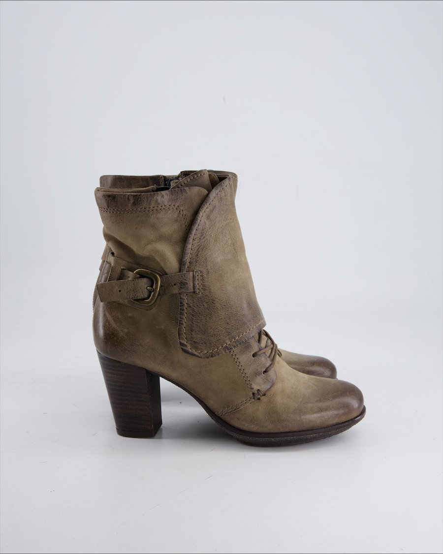 Mjus Ankle Boots Leather Khaki Eu 36