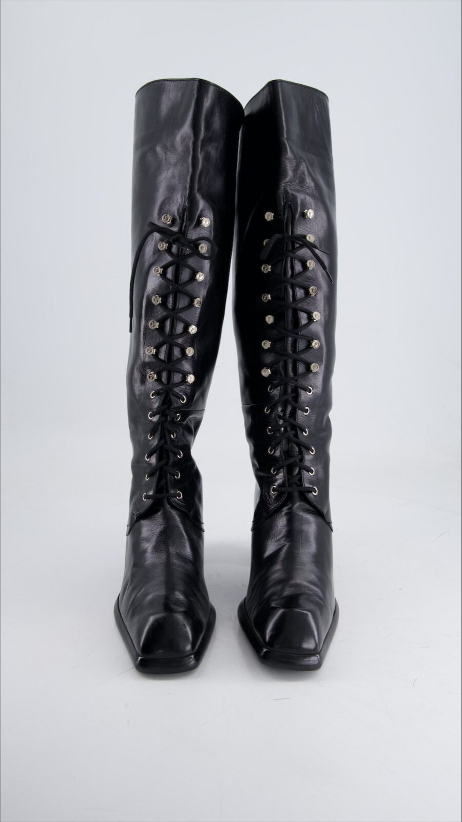 Pollini Boots Leather Black Eu 39.5 - immagine 4