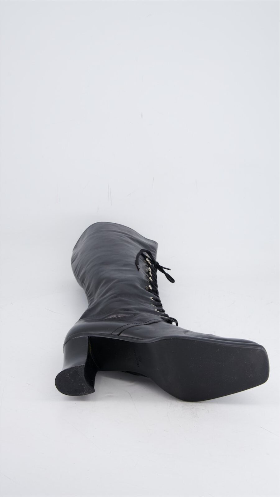 Pollini Boots Leather Black Eu 39.5 - immagine 5
