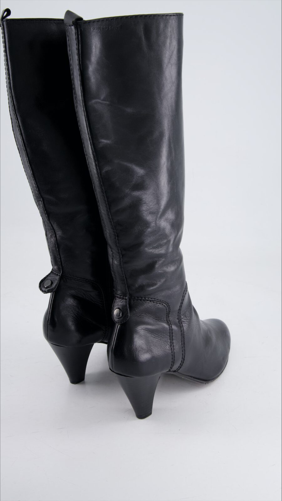 Roberto Santi Boot Leather Black Eu 40 - immagine 3