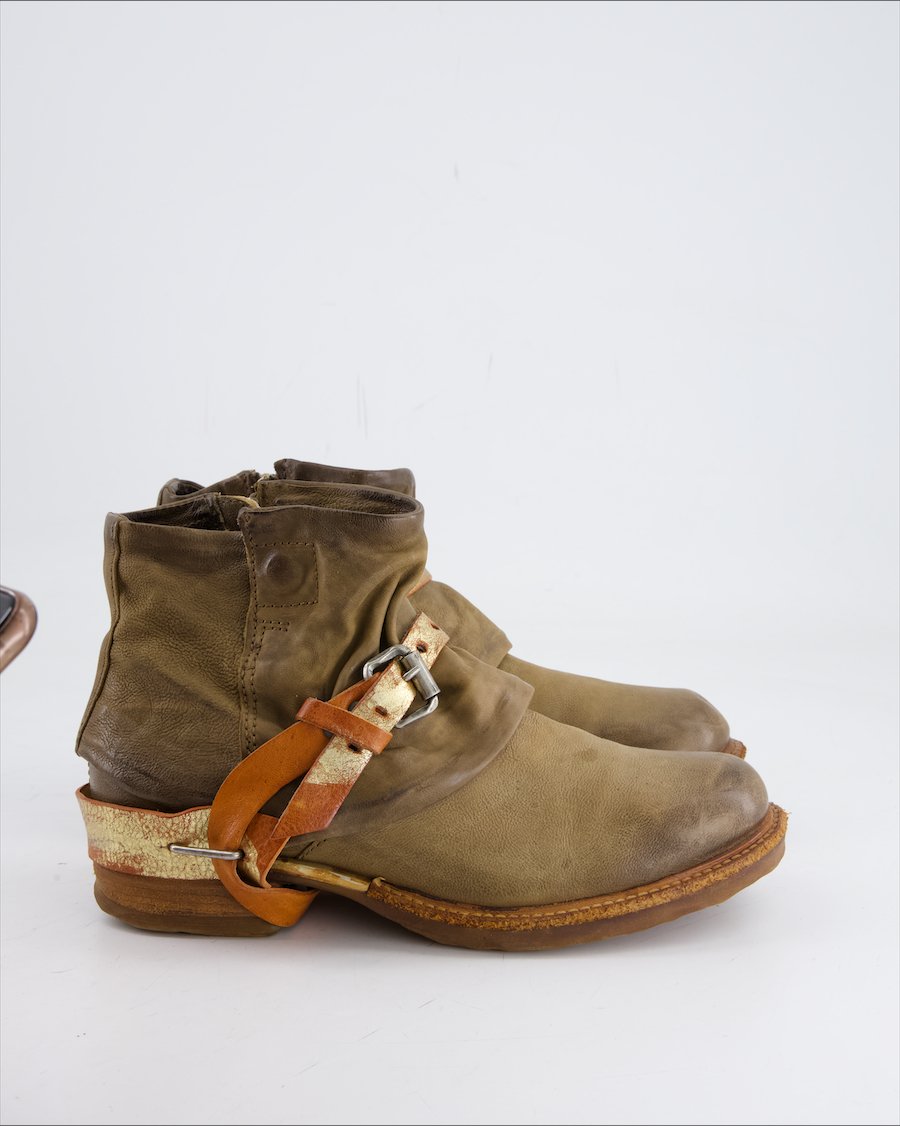 A.S. 98. Ankle Boot Leather Brown Eu 38