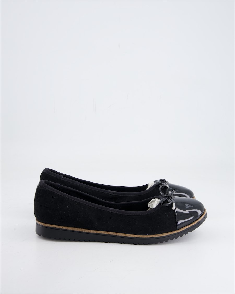 Graceland Ballet Flat Suede Black Eu 38