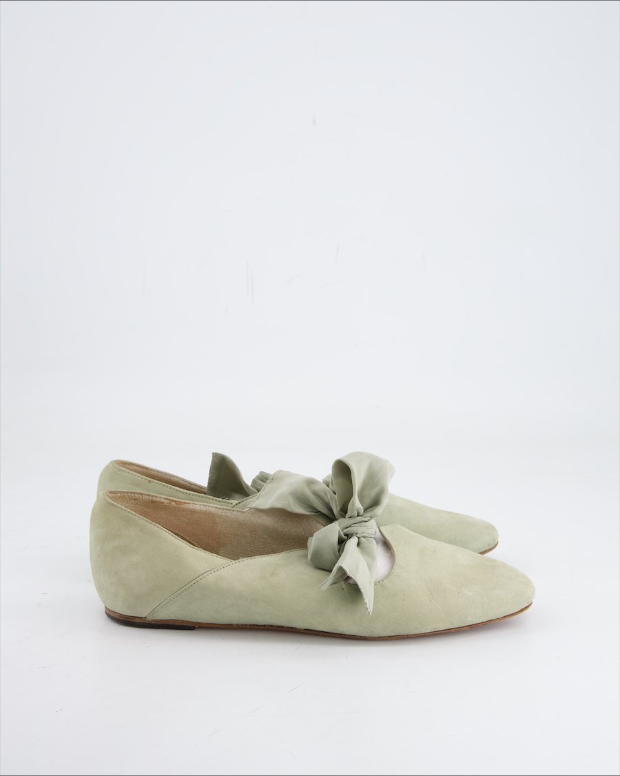 Fru.it Ballet Flat Suede Green