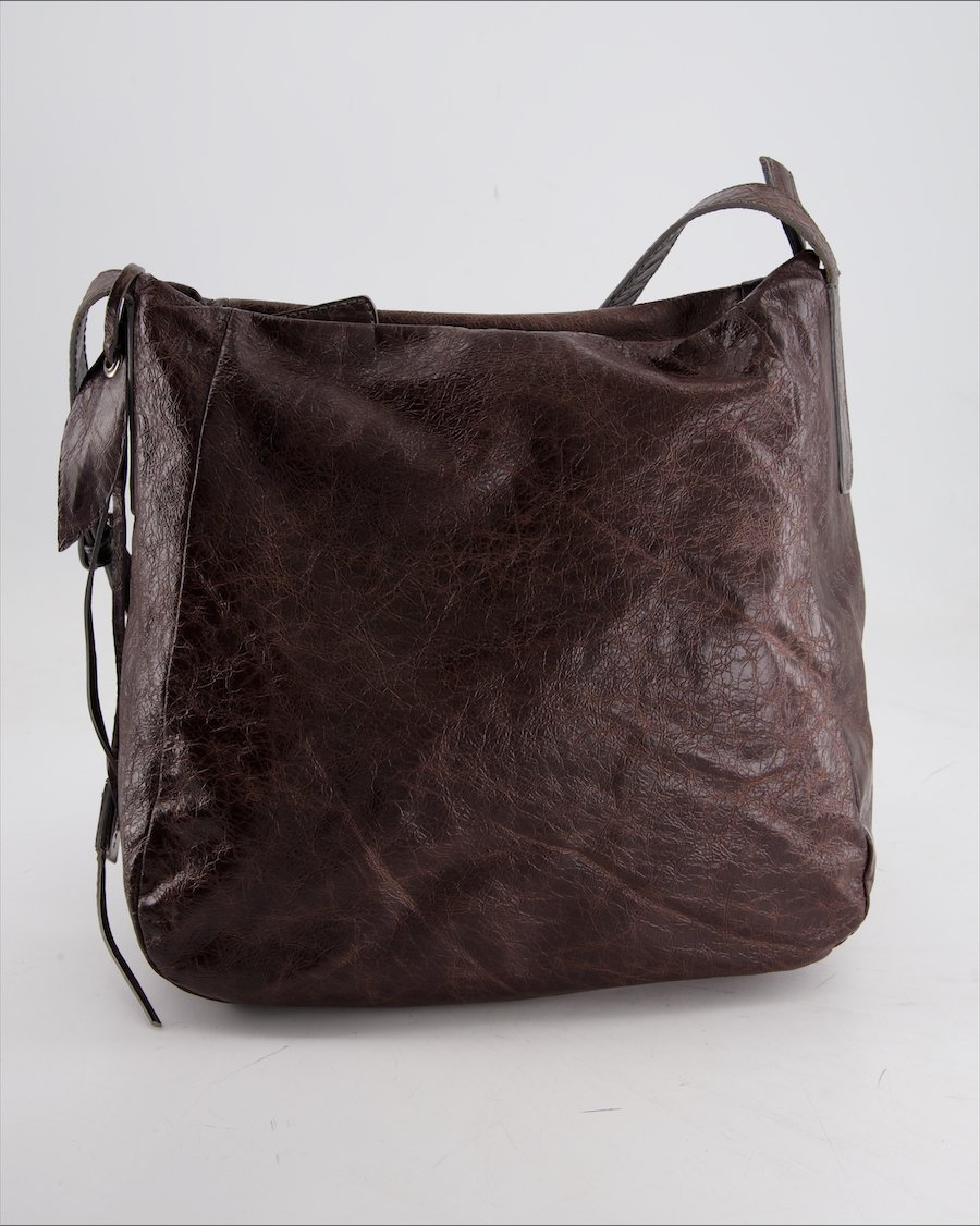 Nannini Shoulder Bag Leather Brown