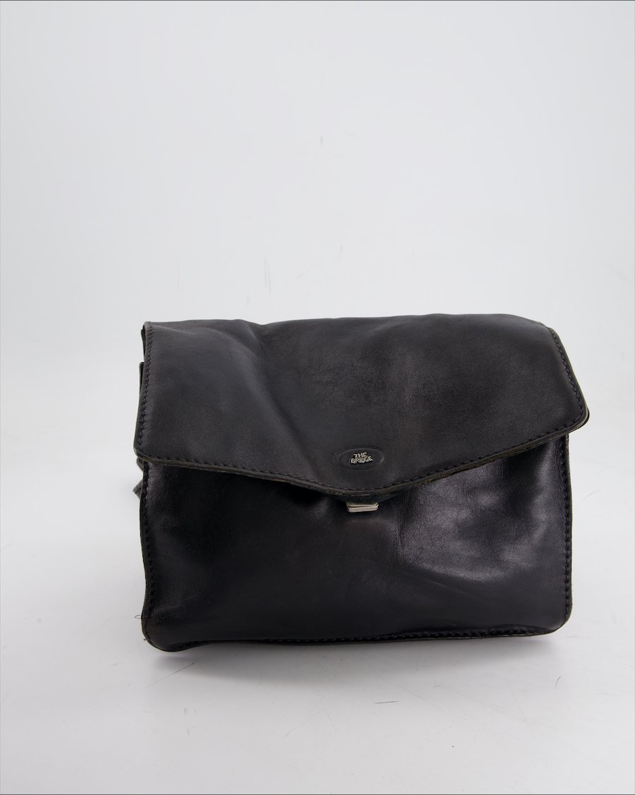The Bridge Crossbody Bag Leather Black
