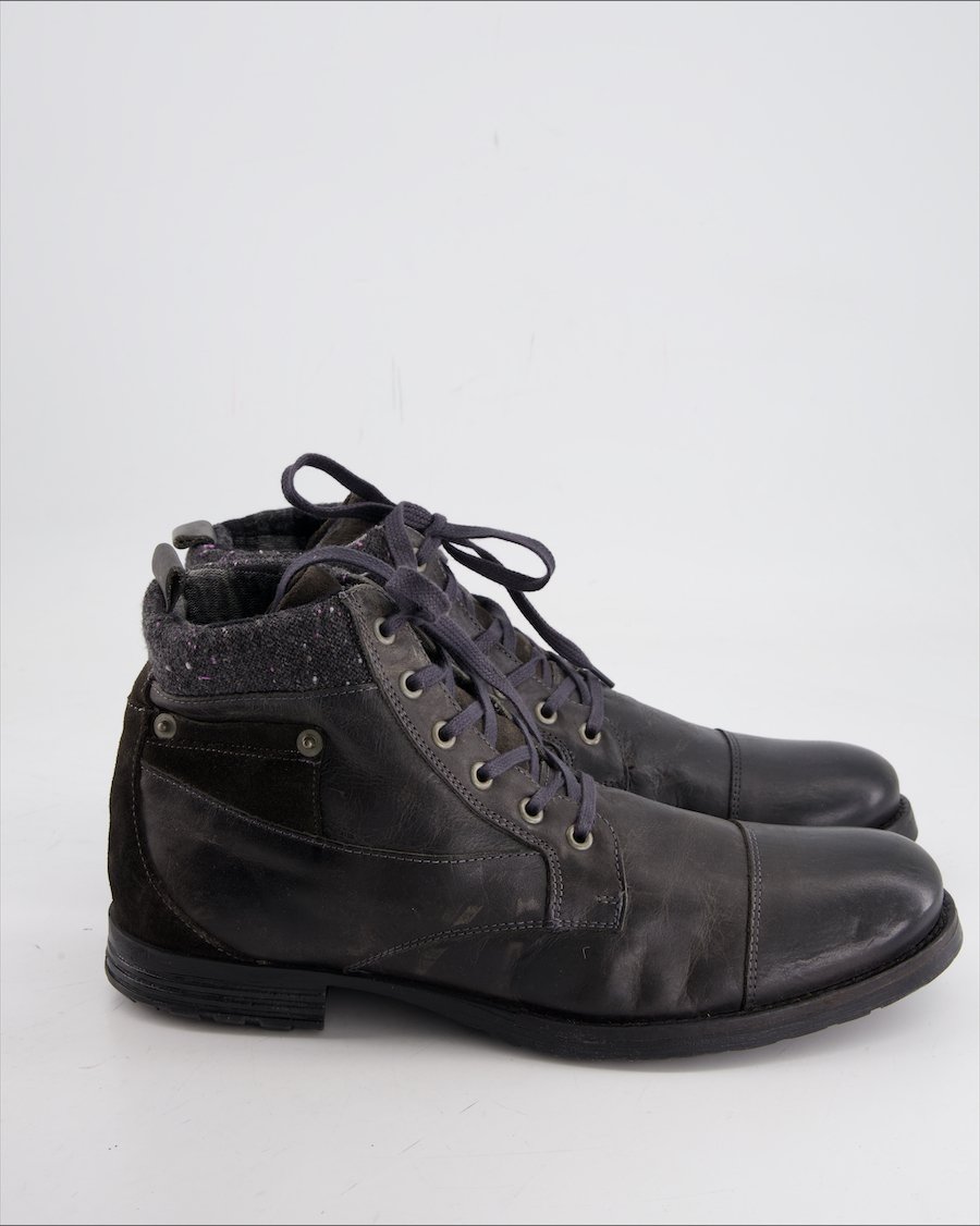 Max Ankle Boot Leather Black Eu 44