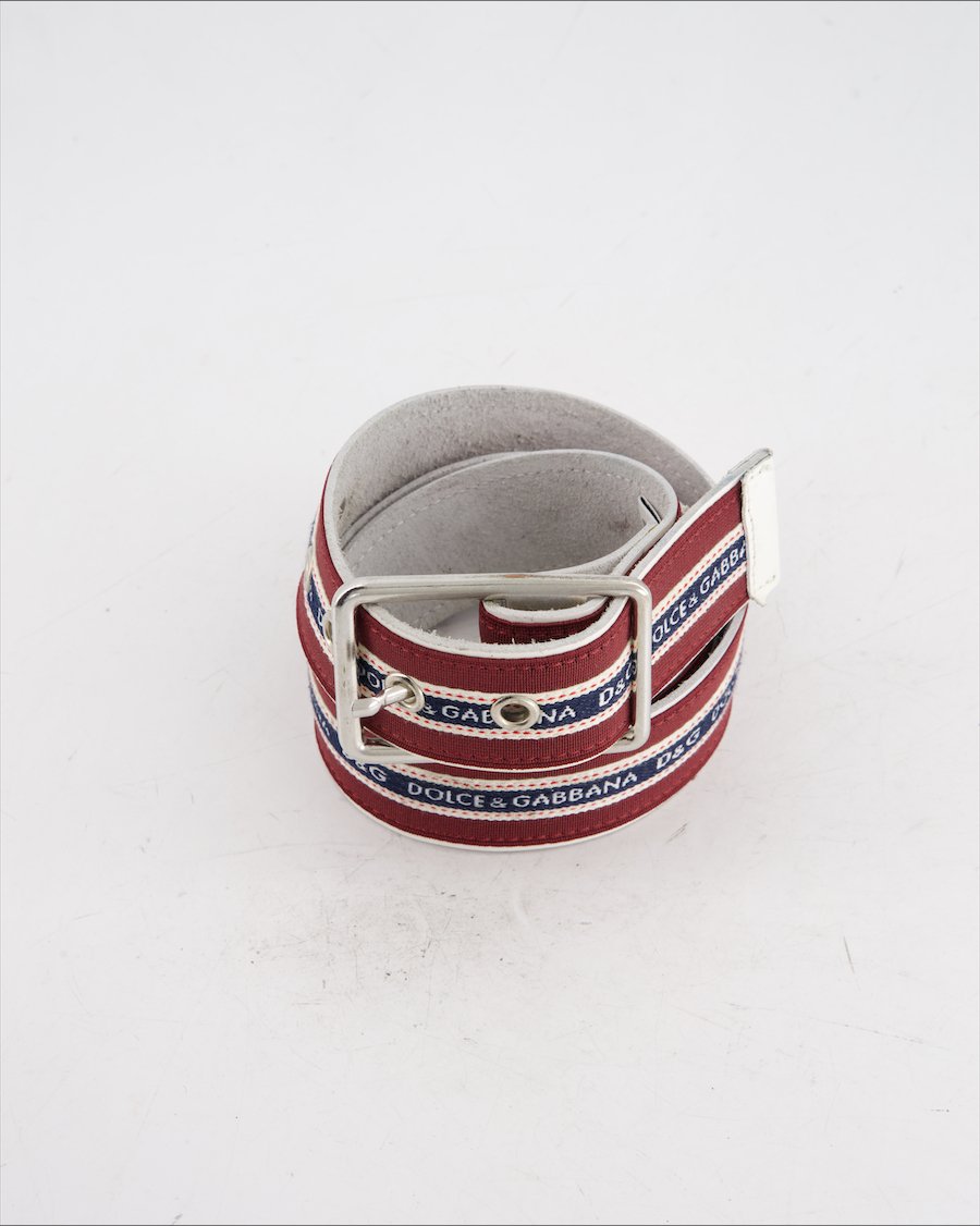Dolce & Gabbana Belt Cloth Burgundy