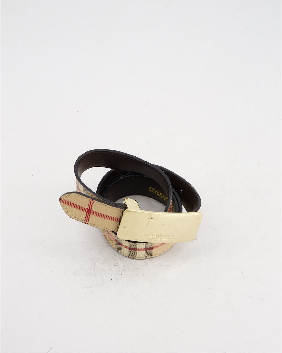 Burberry Belt Leather Beige