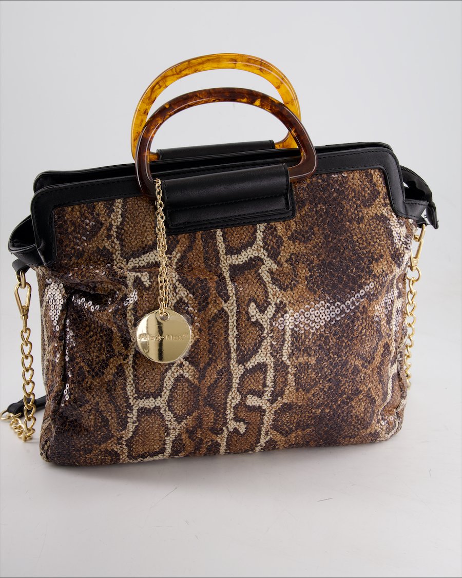 Alex Max Crossbody Bag Leather Black