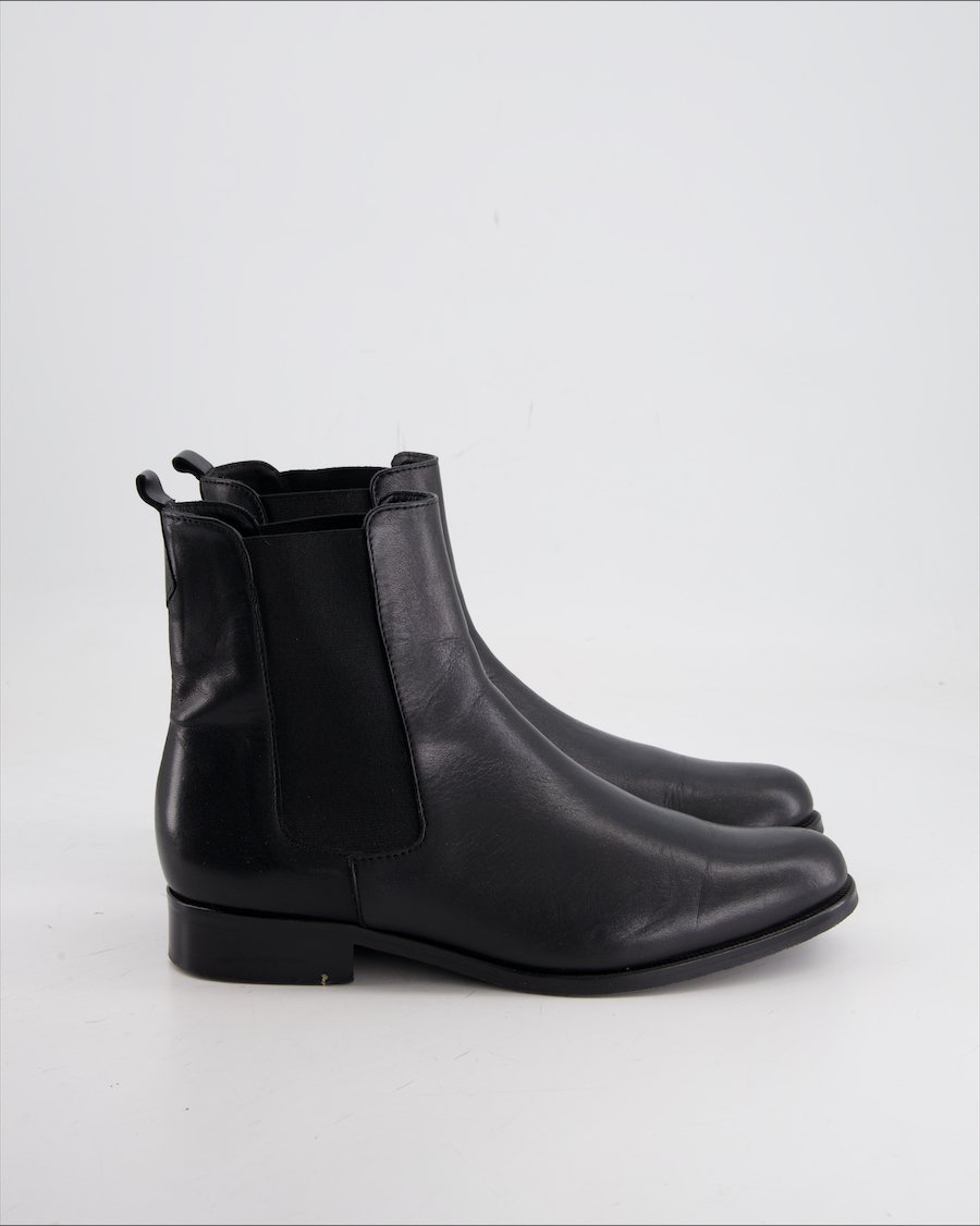 Navyboot Ankle Boots Leather Black