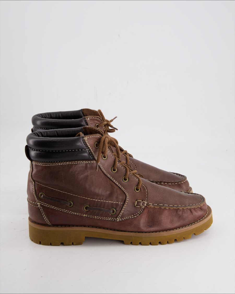 Pier One Ankle Boots Leather Brown Eu 43