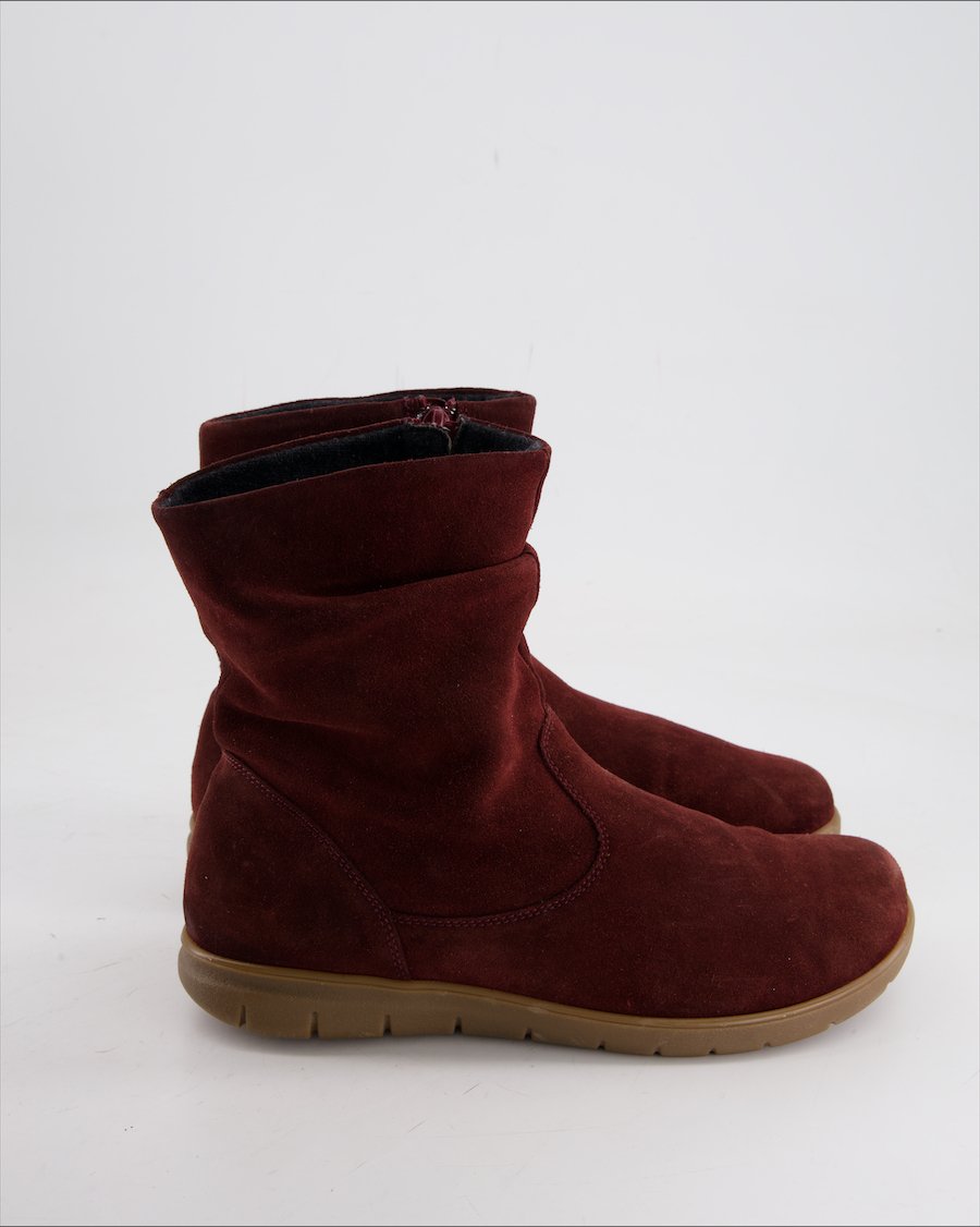 Helvesko Ankle Boot Suede Burgundy Eu 40