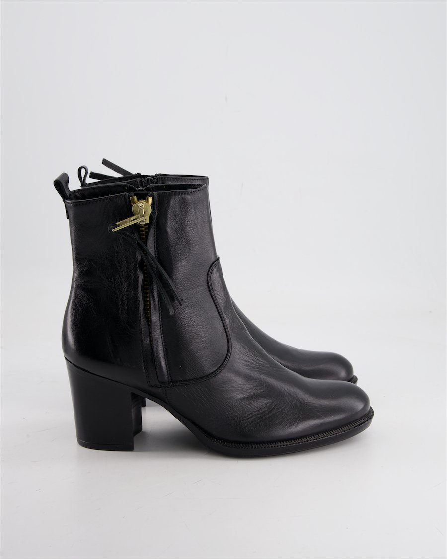 Varese Ankle Boot Leather Black Eu 39