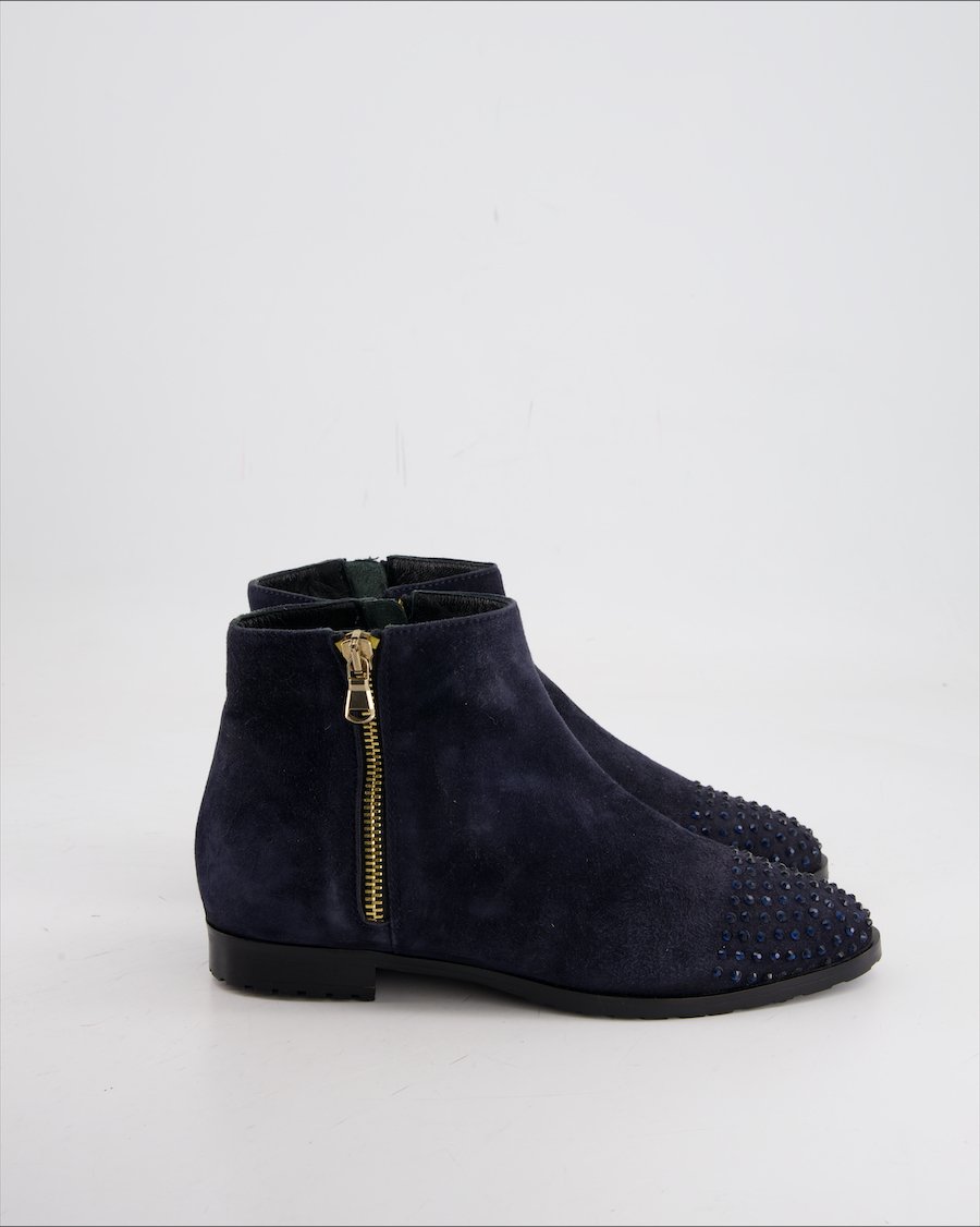 Mafer Ankle Boot Suede Blue Eu 36