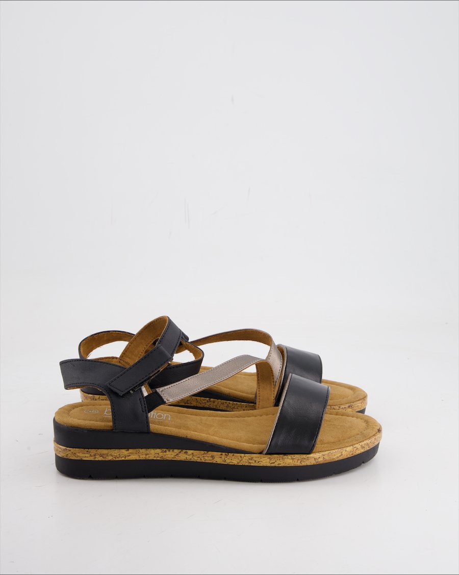 Blue Motion Sandals Leather Black Eu 38