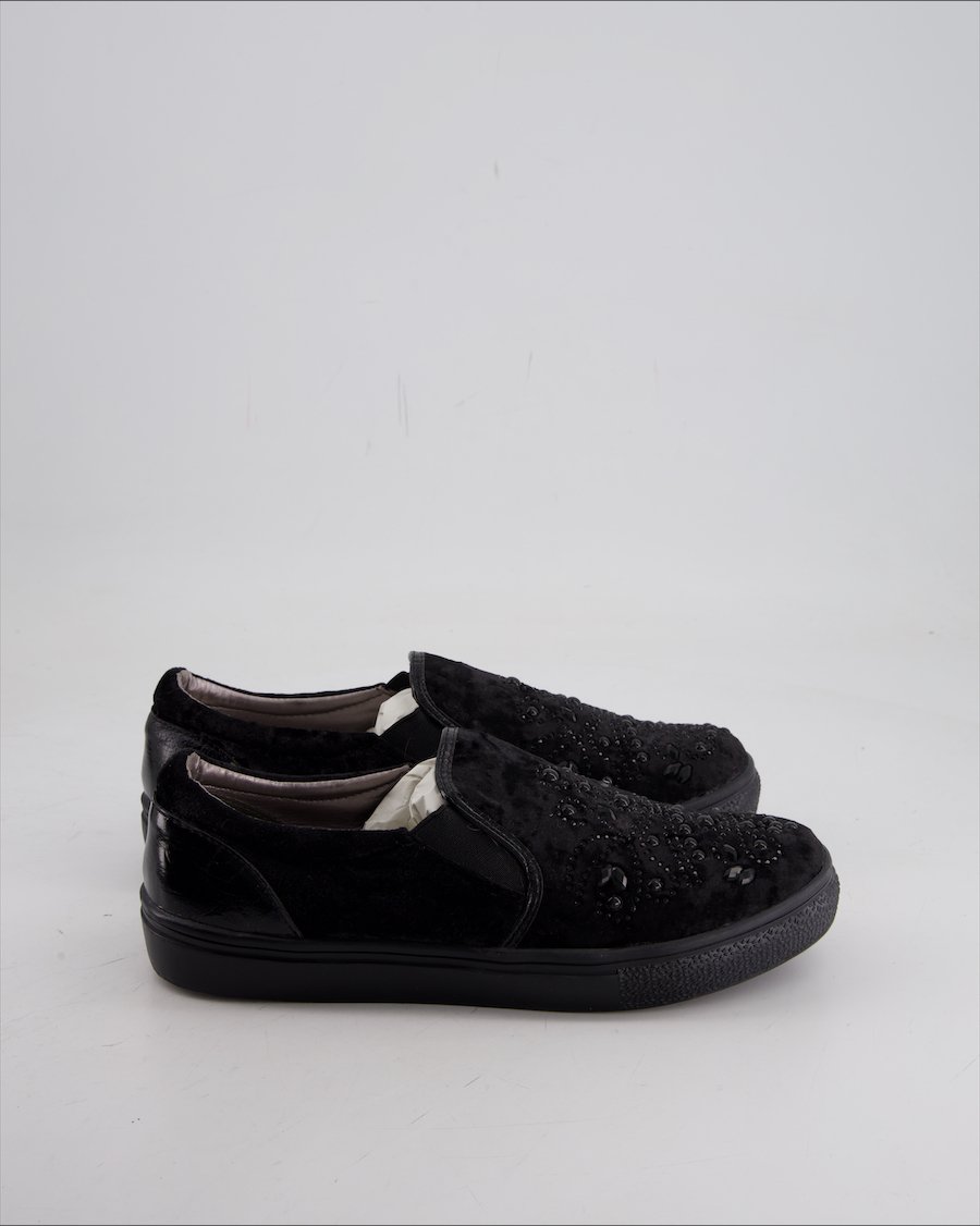 Claudia Ghizzani Flat Velvet Black Eu 40