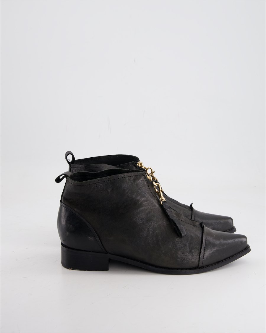 Shoe The Bear  Flats Leather Black Eu 38