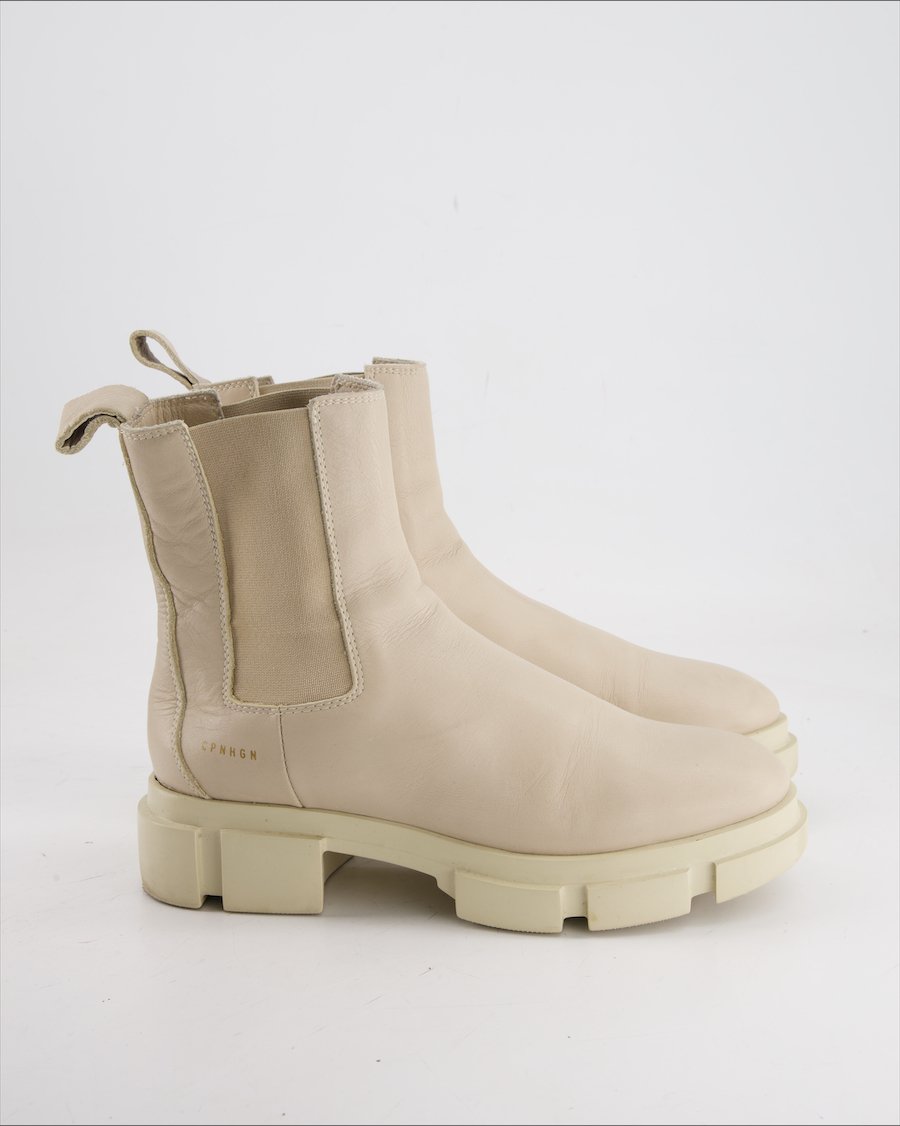 Copenhagen Ankle Boots Leather Beige Eu 38