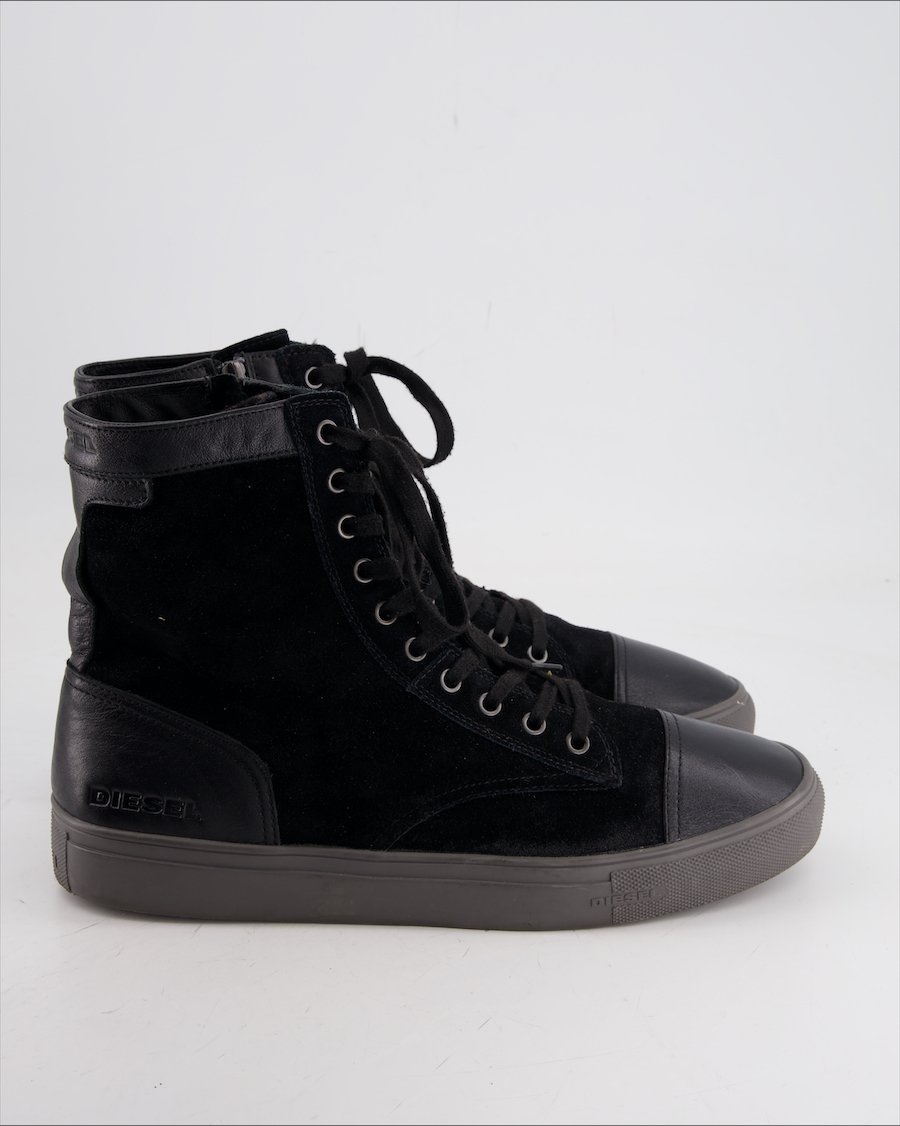 Diesel Ankle Boot Suede Black Eu 45