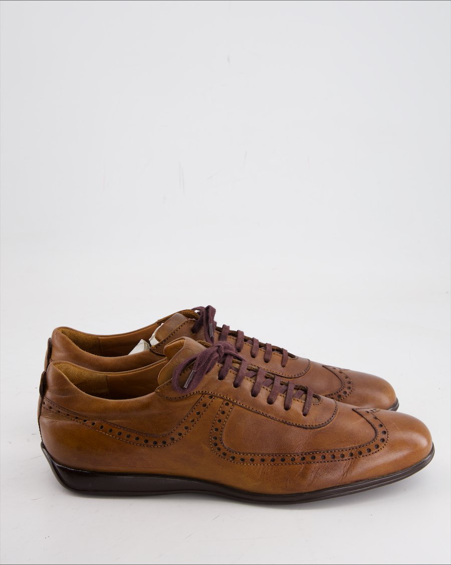 Navyboot Flats  Leather Brown