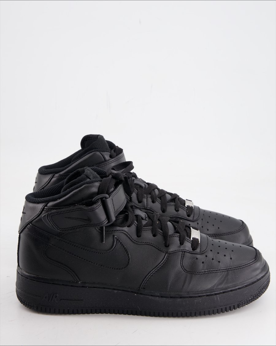 Nike Air Force 1 Trainers Leather Black Eu 42