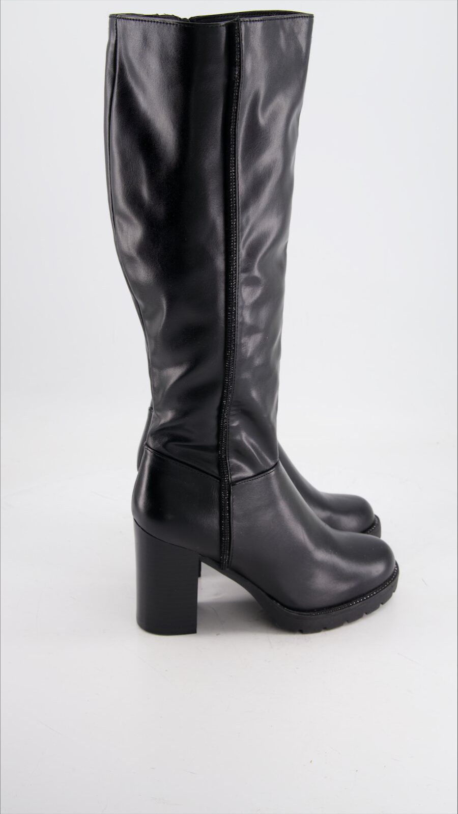 Catwalk Boots Leather Black Eu 38