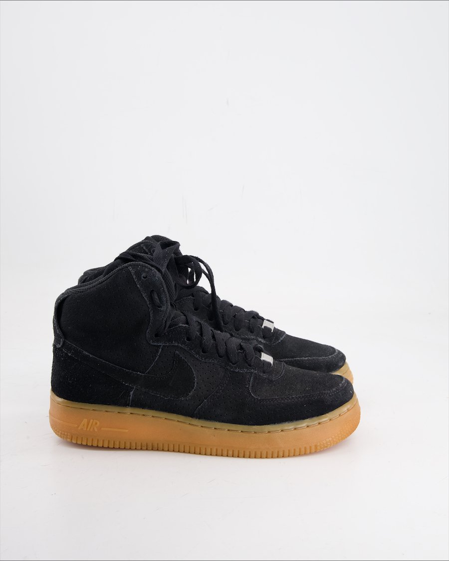 Nike Air Force 1 Trainers Suede Black Eu 38
