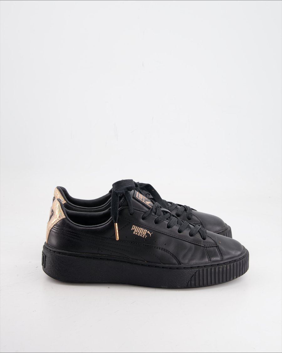 Puma Trainers Leather Black Eu 39