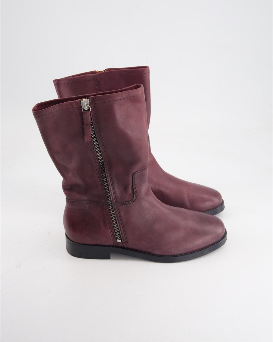 Bagatt Ankle Boots Leather Burgundy Eu 37