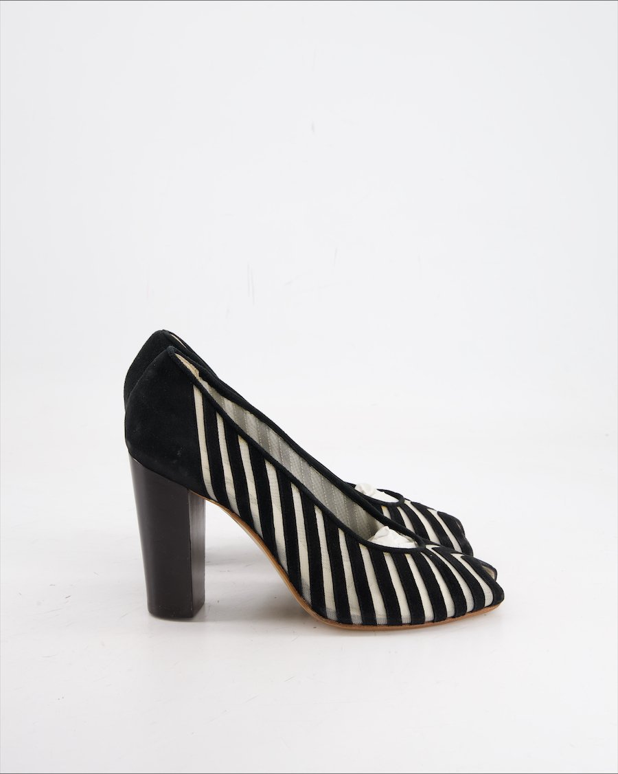 Sandro Vicari Heels Suede Black Eu 38.5