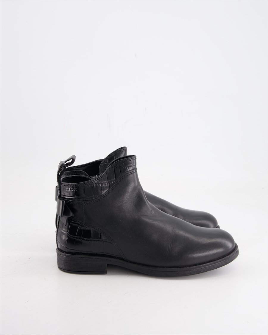 Geox Ankle Boots Leather Black Eu 35