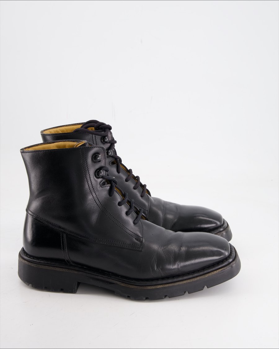 Bally Ankle Boots Leather Black Eu 40